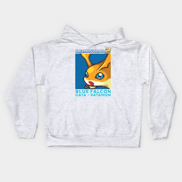 digimon world 2 blue falcon patamon Kids Hoodie by DeeMON